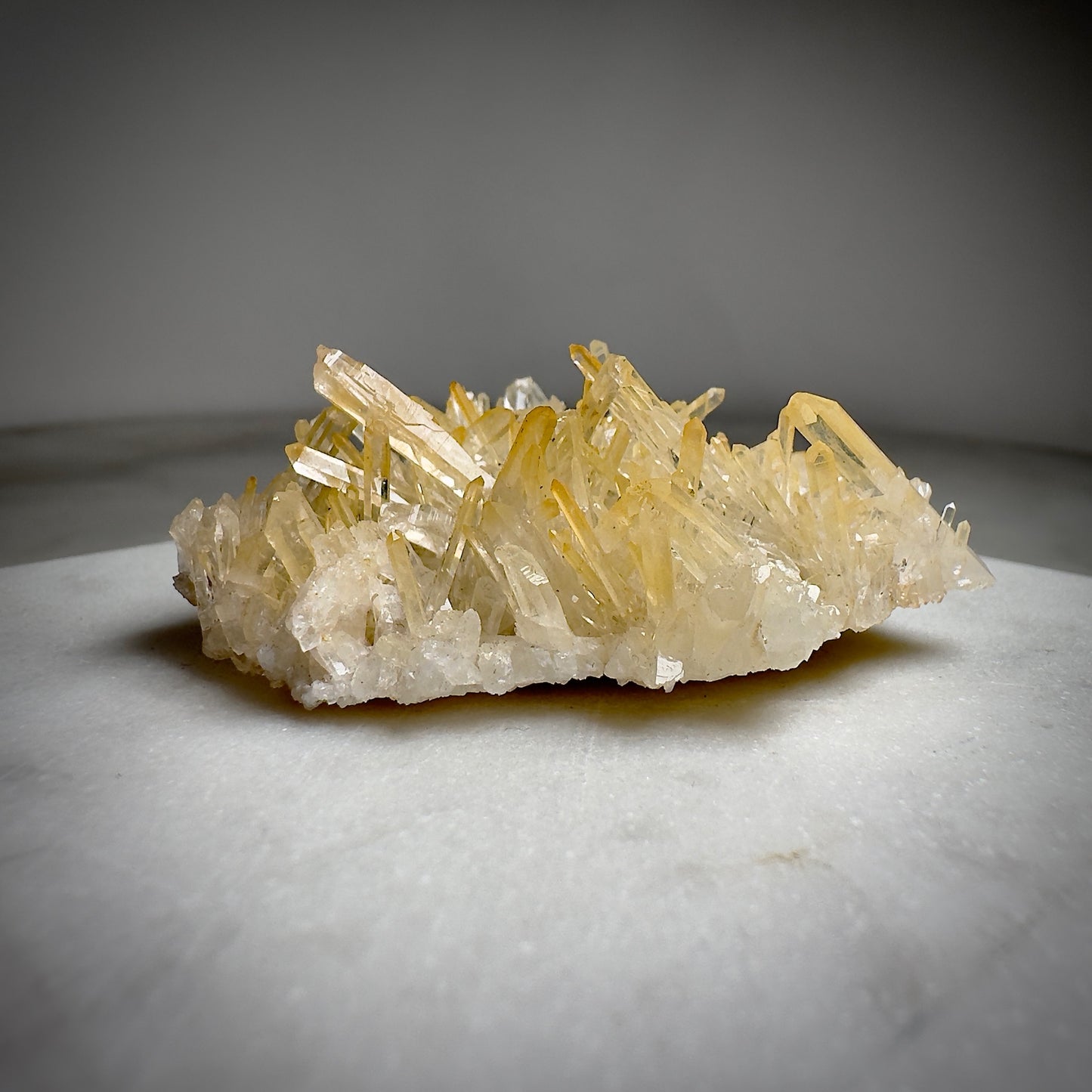 Hematoid Quartz 'Golden Healer' Small Cluster Plate