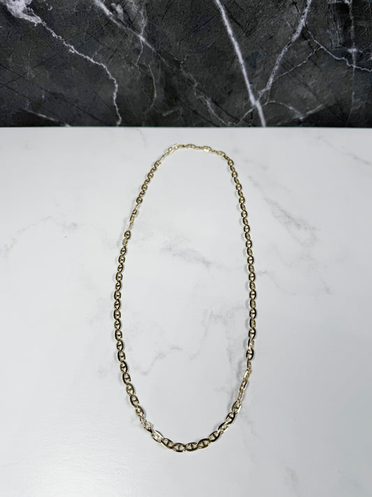 Anchor Chain Necklace | 14k Yellow Gold | LUX FORGE Legacy Collection
