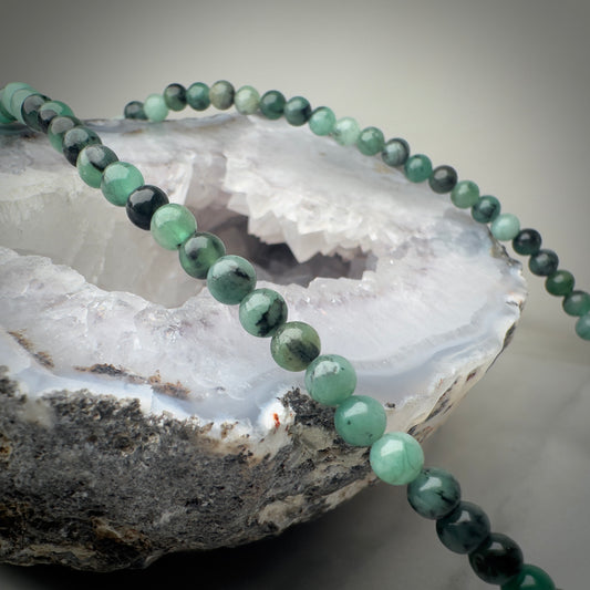 Emerald Beaded Necklace