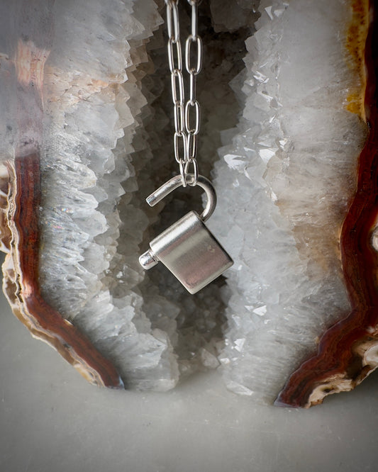 Padlock Charm | Sterling Silver