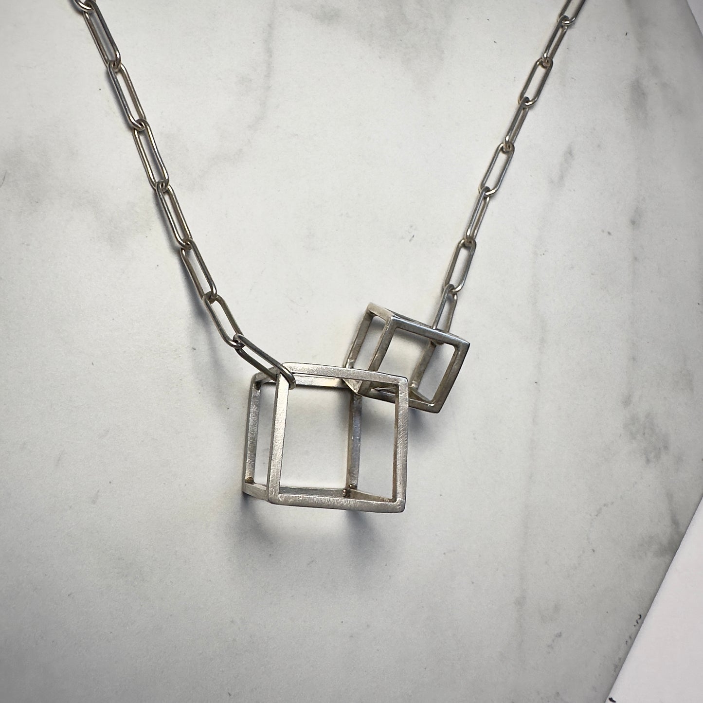 Interlocked Cubes Necklace
