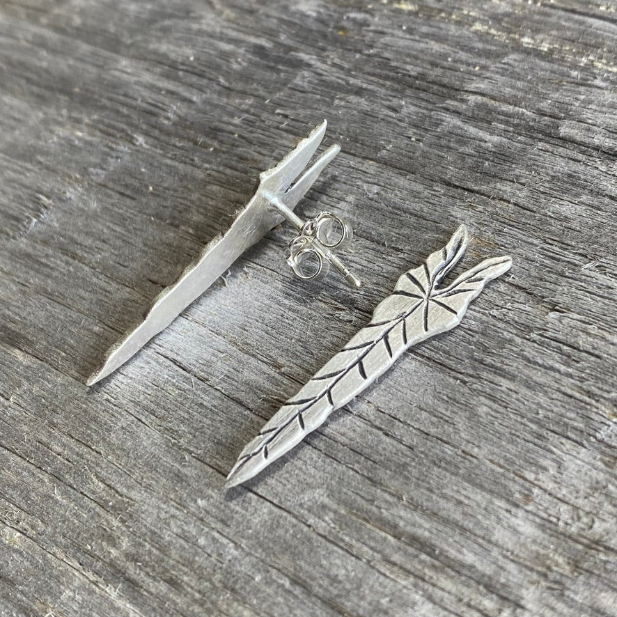 Philodendron Spiritus Sancti Stud Earrings