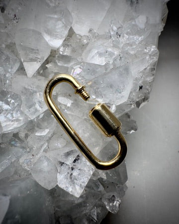 Carabiner Locking Clasp | 14k Yellow Gold
