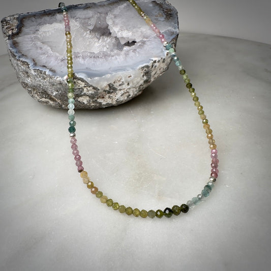 Rainbow Tourmaline Necklace