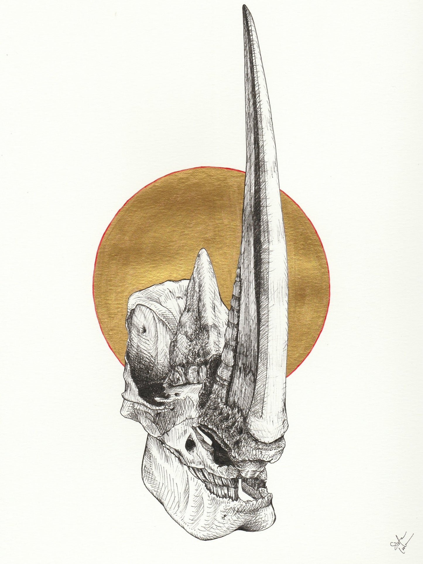 21. Rhinoceros | Original Artwork by Sista Luna