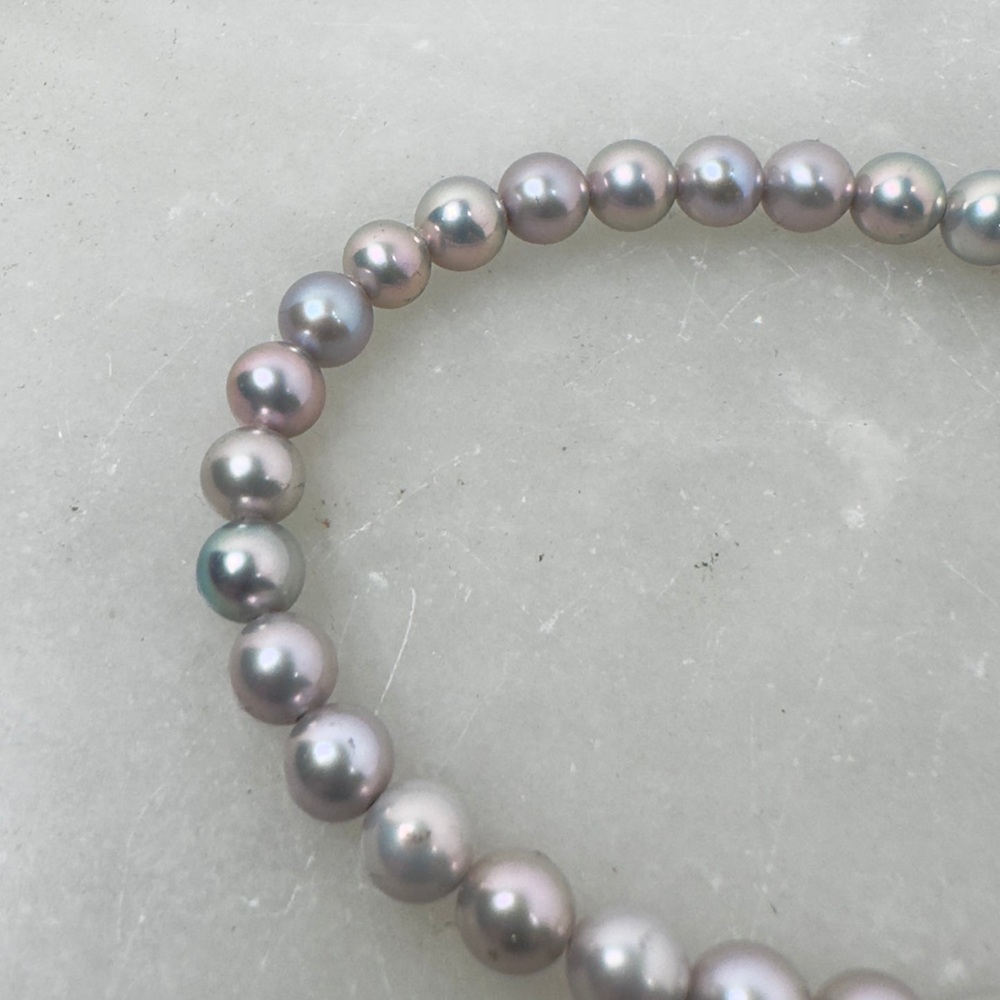 Grey Pearl Necklace / Bracelet Wrap | Sterling Silver