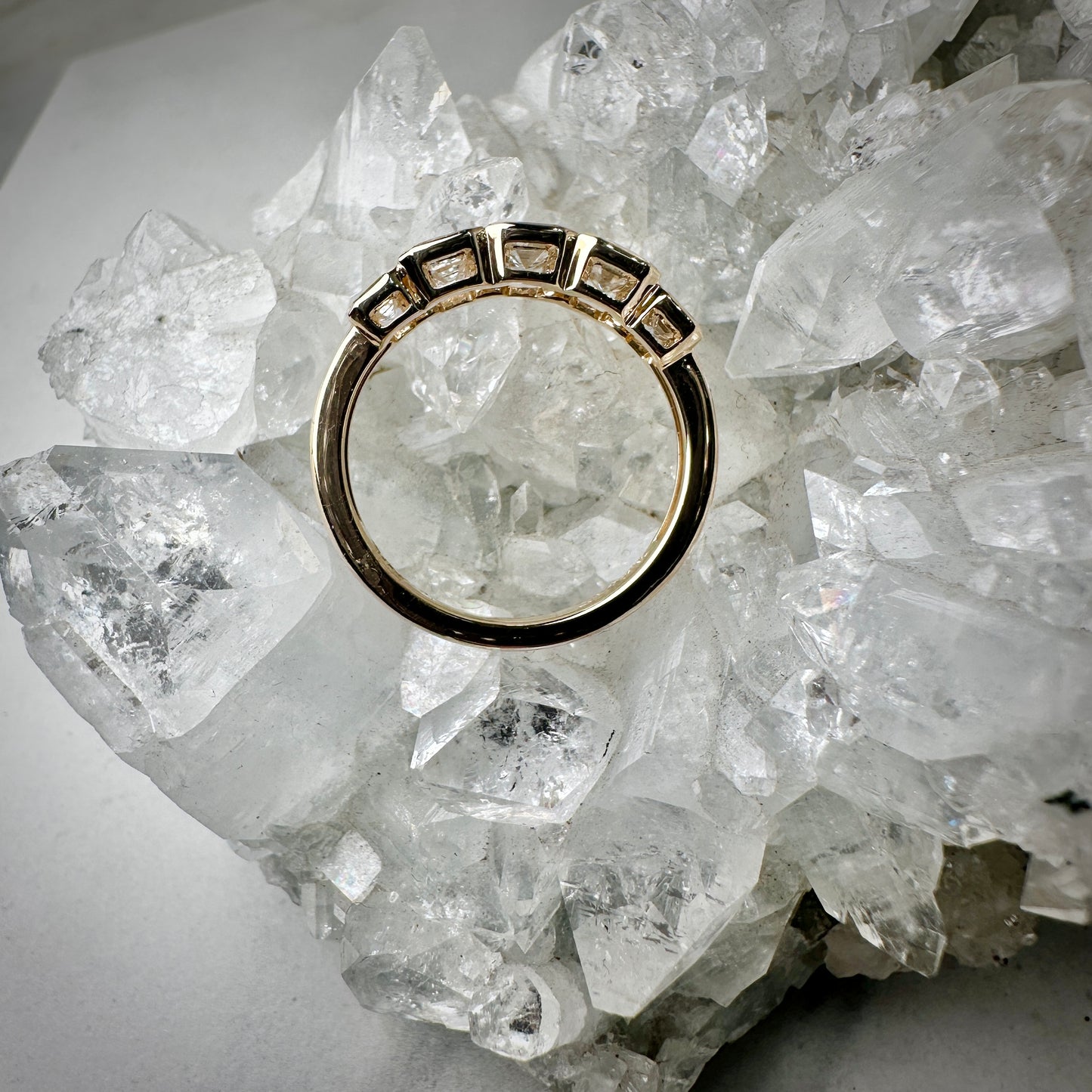 Lab Grown Emerald-Cut Diamond Ring | 14k Yellow Gold