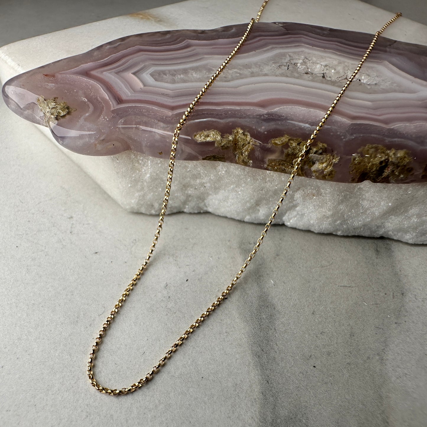 Fine Rolo Chain | 14k Yellow Gold
