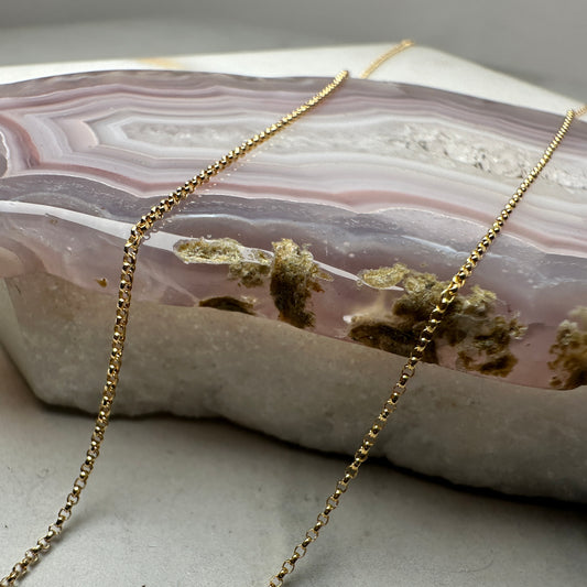 Fine Rolo Chain | 14k Yellow Gold