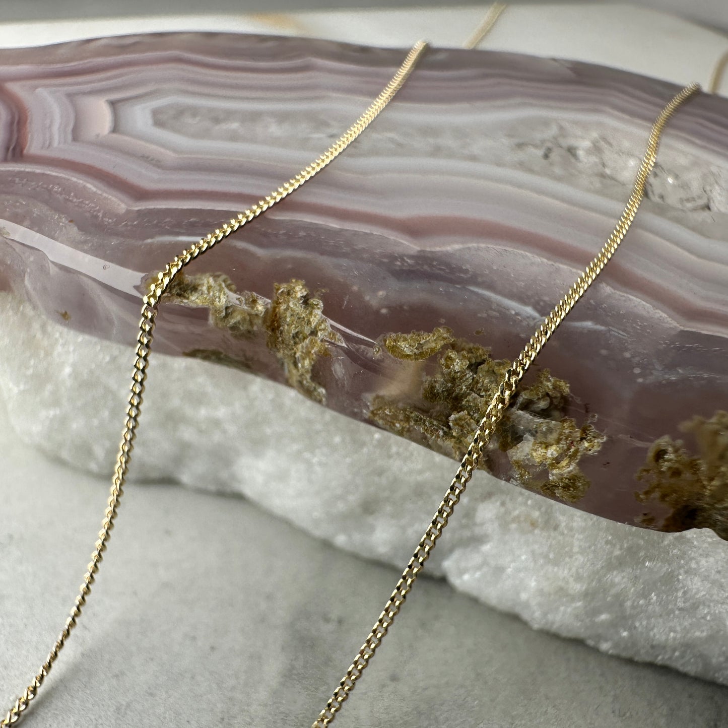 Fine Curb Chain | 14k Yellow Gold