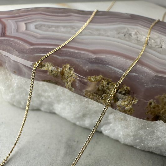 Fine Curb Chain | 14k Yellow Gold