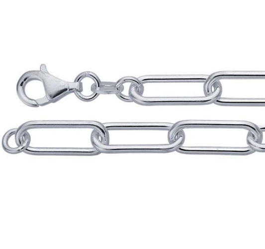 Paperclip Chain | Sterling Silver | 6mm wide