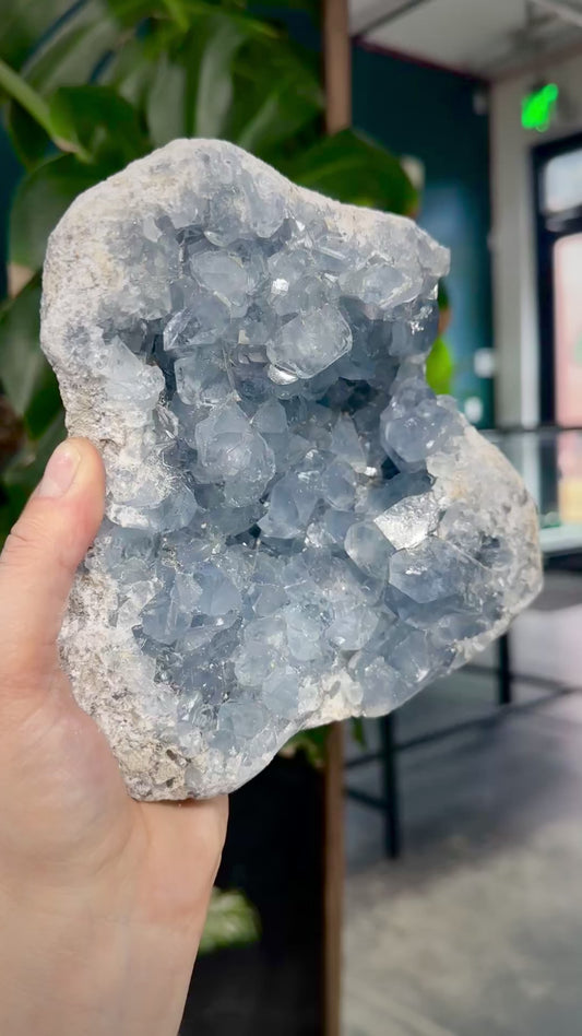 Celestite Crystal Cluster