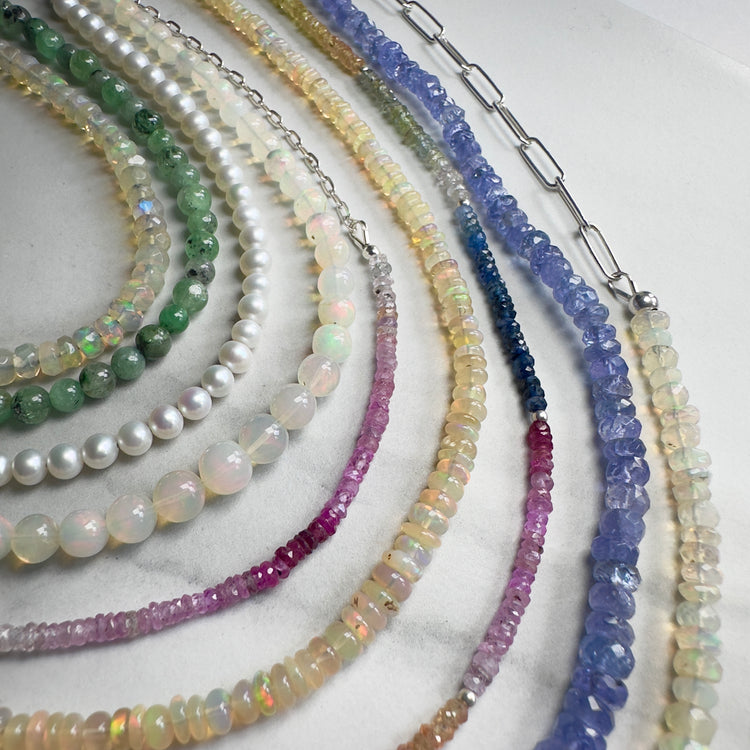 BEADED NECKLACES & BRACELETS