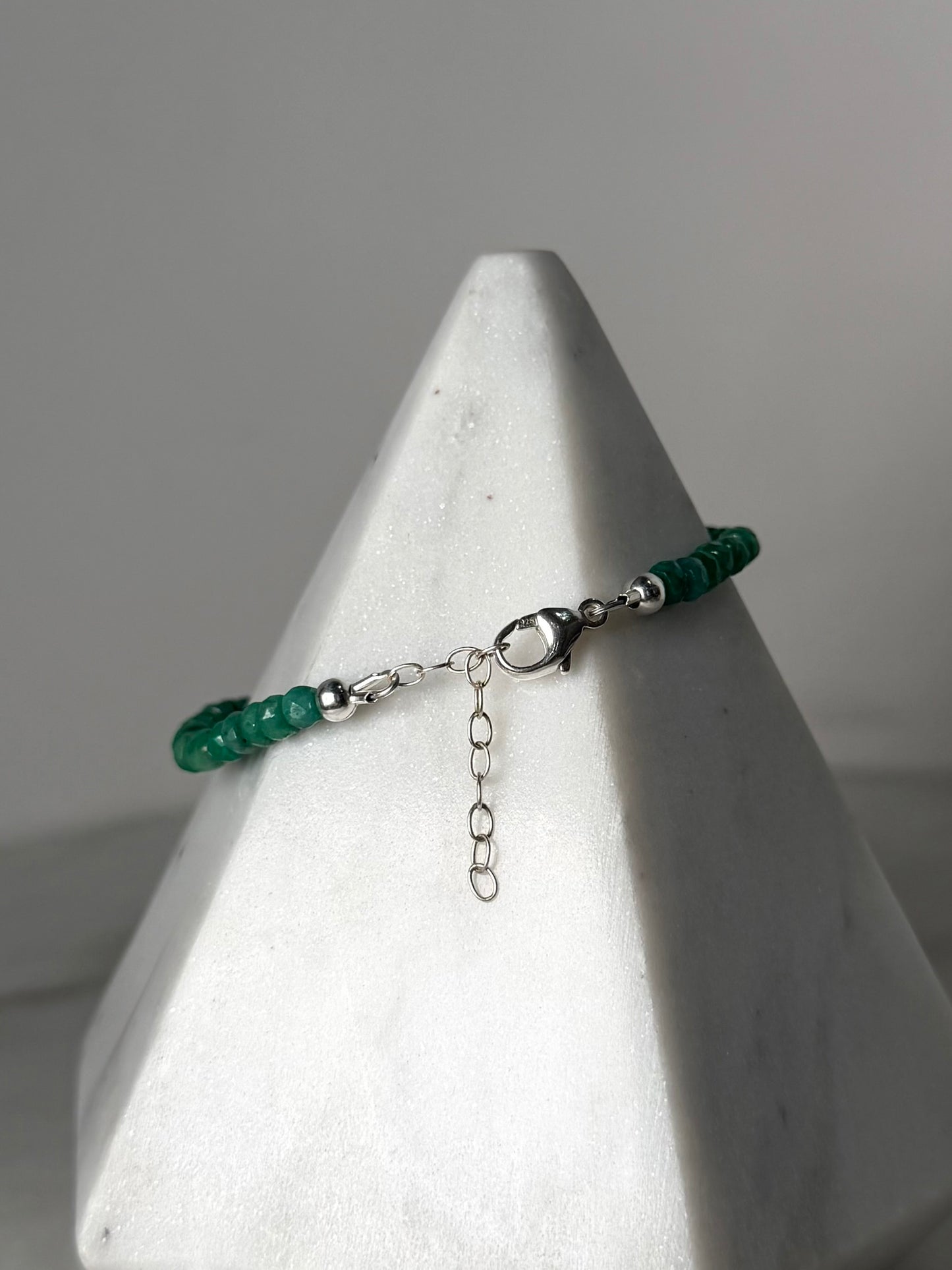 Emerald Bracelet | Sterling Silver