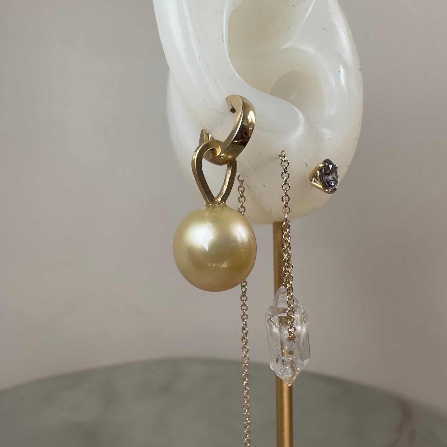 Golden South Seas Pearl Charm