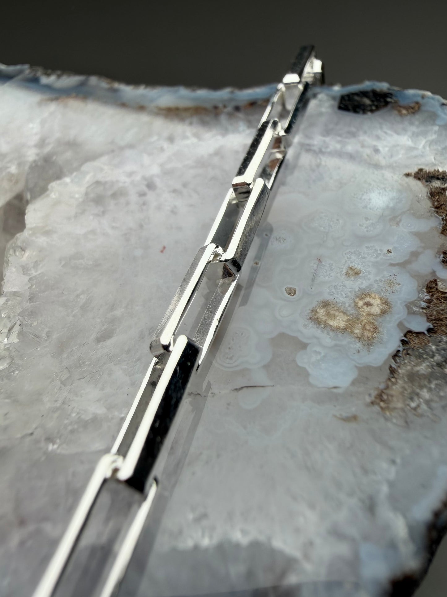 4mm Beveled Long Box Chain | Sterling Silver