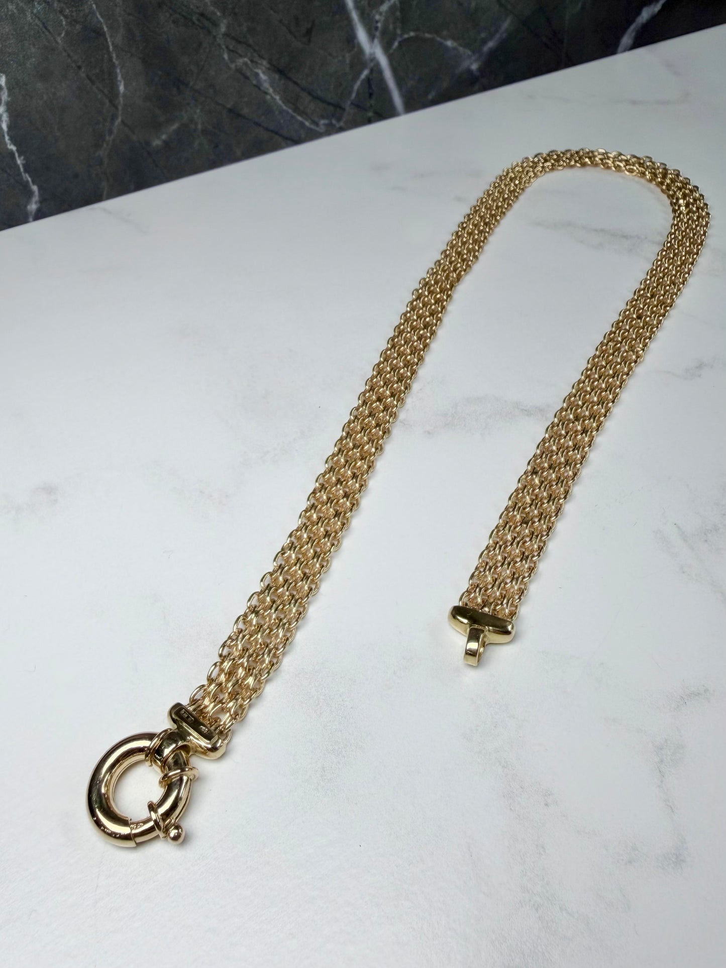 Bismarck Statement Necklace | 18k Yellow Gold | LUX FORGE Legacy Collection