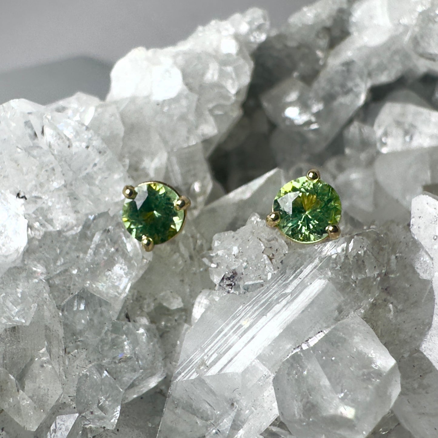 Peridot Stud Earrings