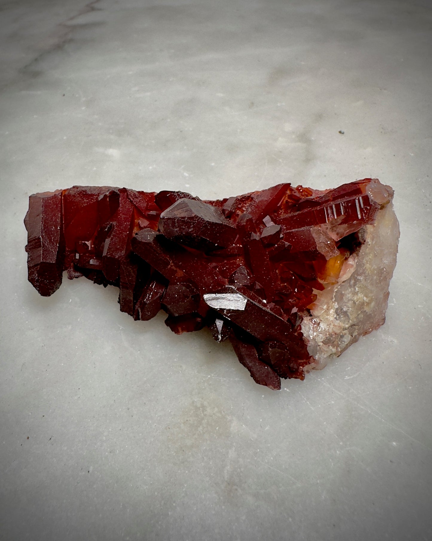 Red Quartz Cluster