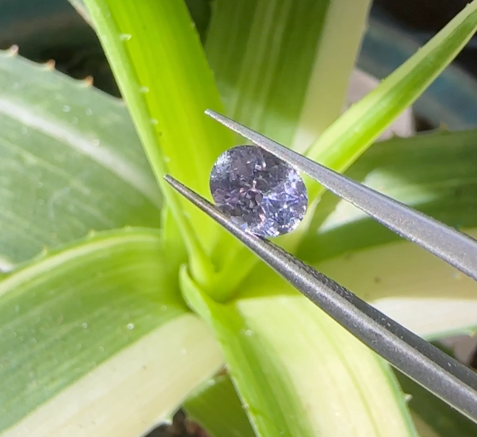 Pastel Purple Oval Spinel