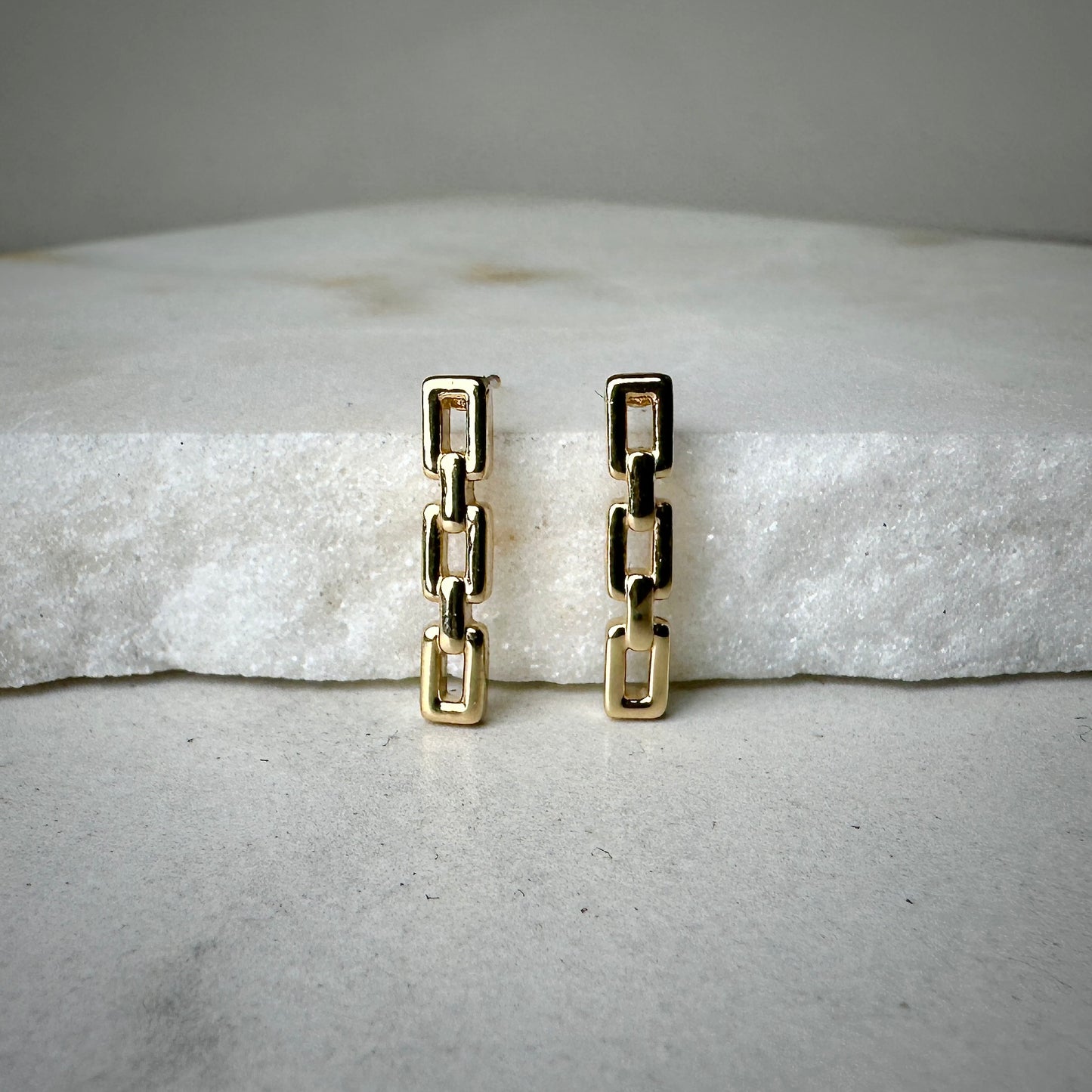 Chain Link Drop Earrrings