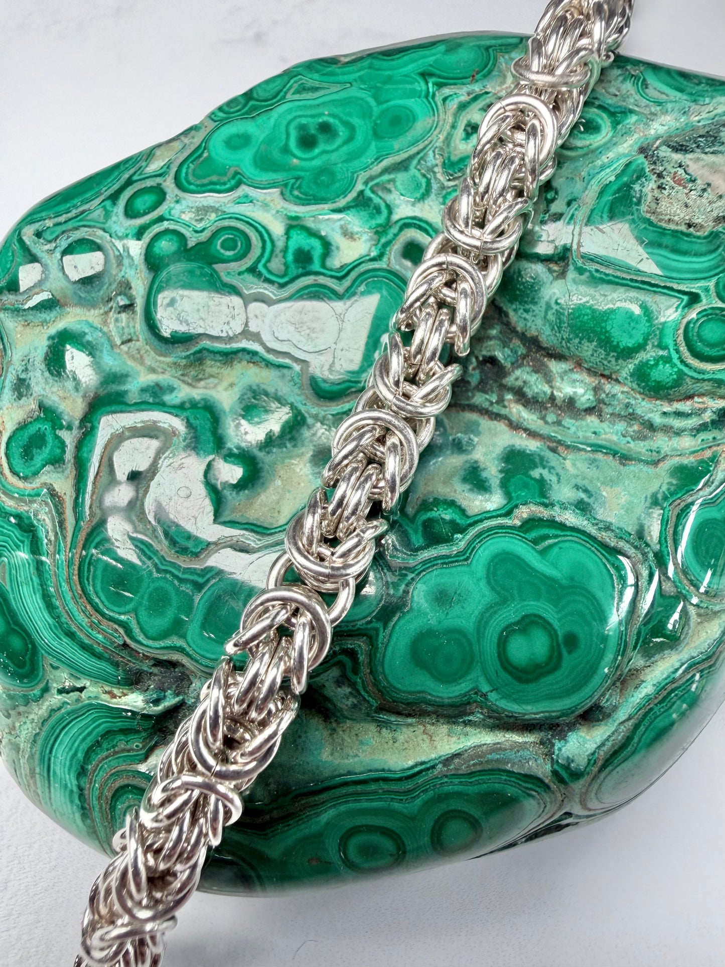 Round Byzantine Chain Bracelet | Sterling Silver | LUX FORGE Legacy Collection