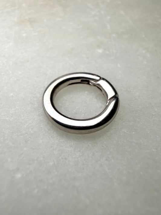 Circular Bail Charm | Sterling Silver