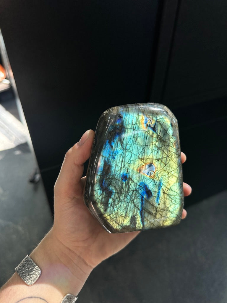 Yellow Labradorite Polished Freeform | Small Sized