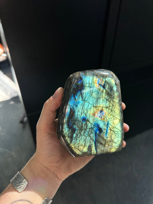 Yellow Labradorite Polished Freeform | Small Sized