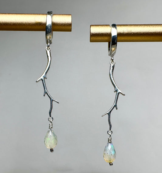 Opal Branch Earrings | Sterling Silver