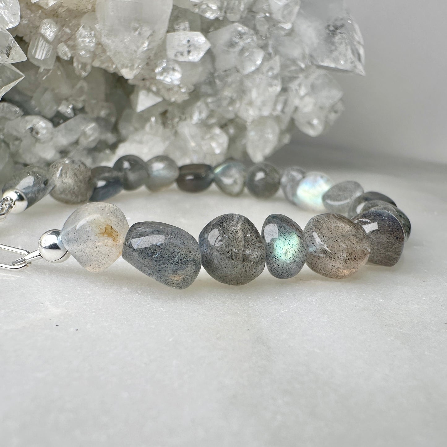Labradorite Pebble Bracelet | Sterling Silver