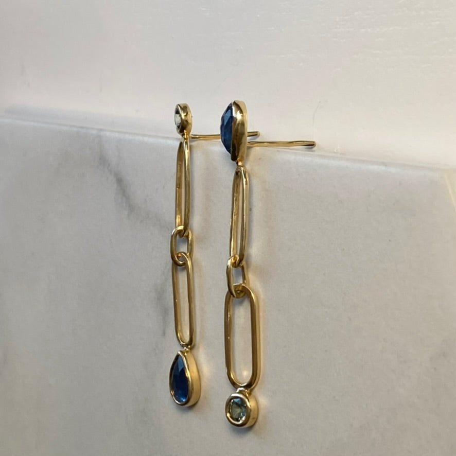 Sapphire Inverse Earrings