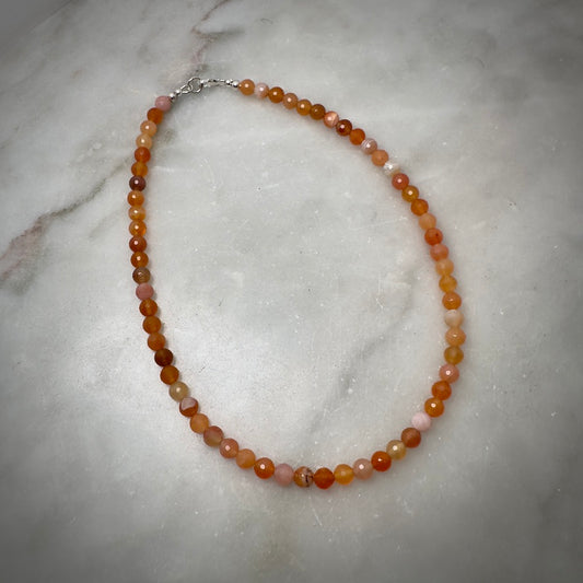 Carnelian Beaded Necklace