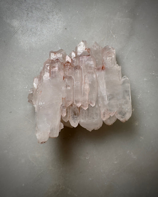 Pink Lemurian Quartz Floater Cluster