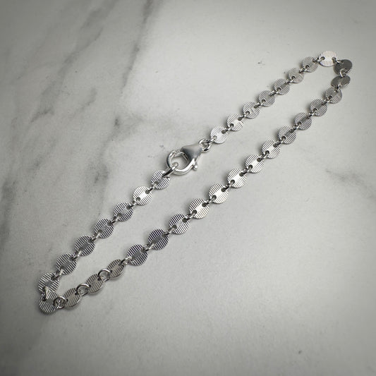 Patterned Cable Chain | Sterling Silver
