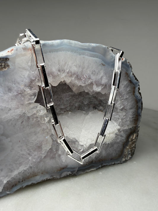 4mm Beveled Long Box Chain | Sterling Silver