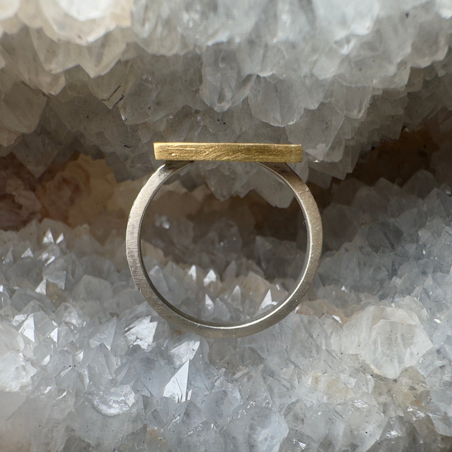 Granite Texture Signet Ring