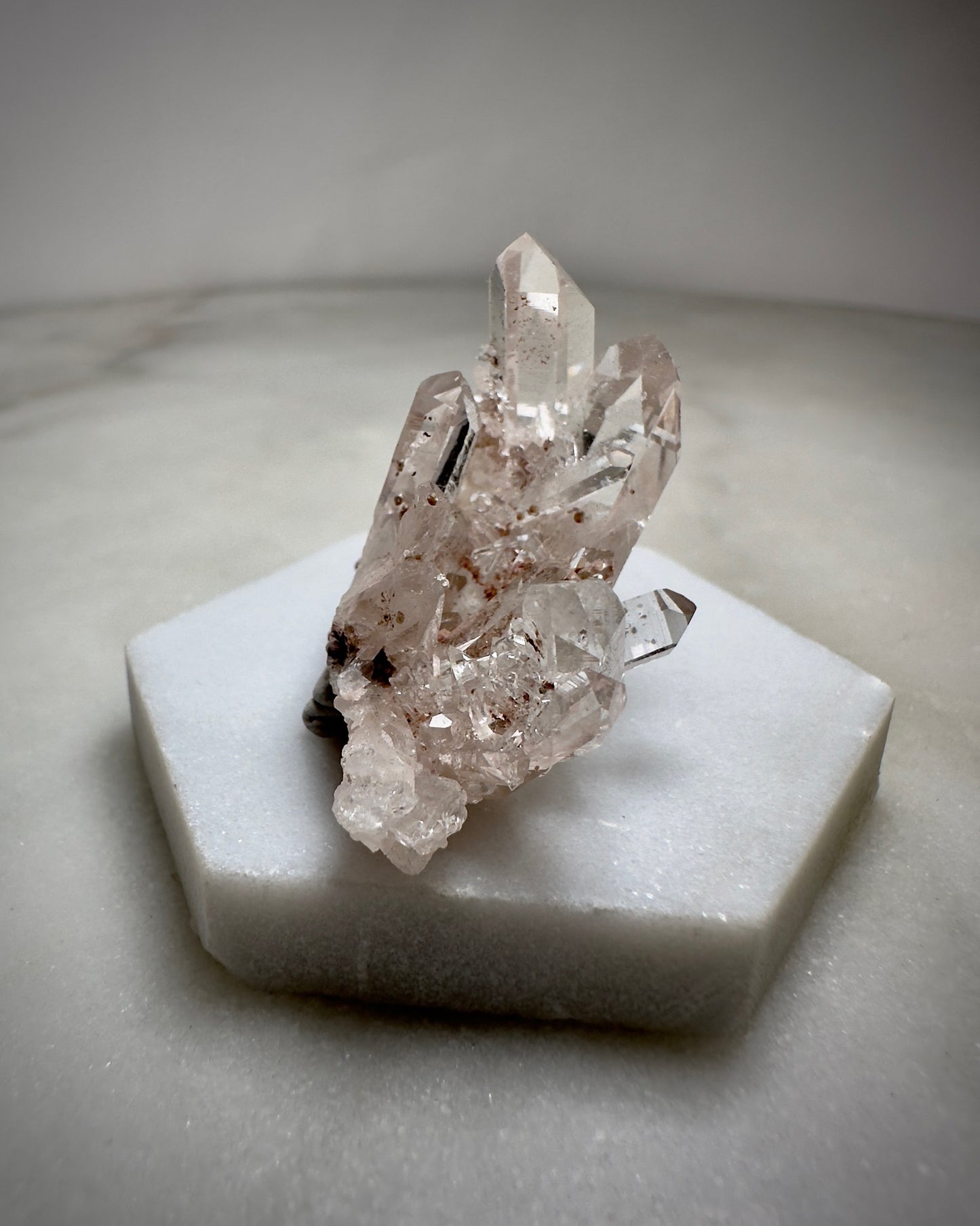 Pink Lemurian Quartz (XS Cluster A)