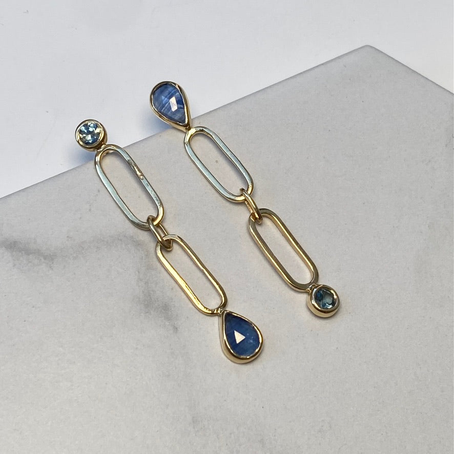 Sapphire Inverse Earrings