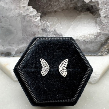 Butterfly Stud Earrings | Sterling Silver