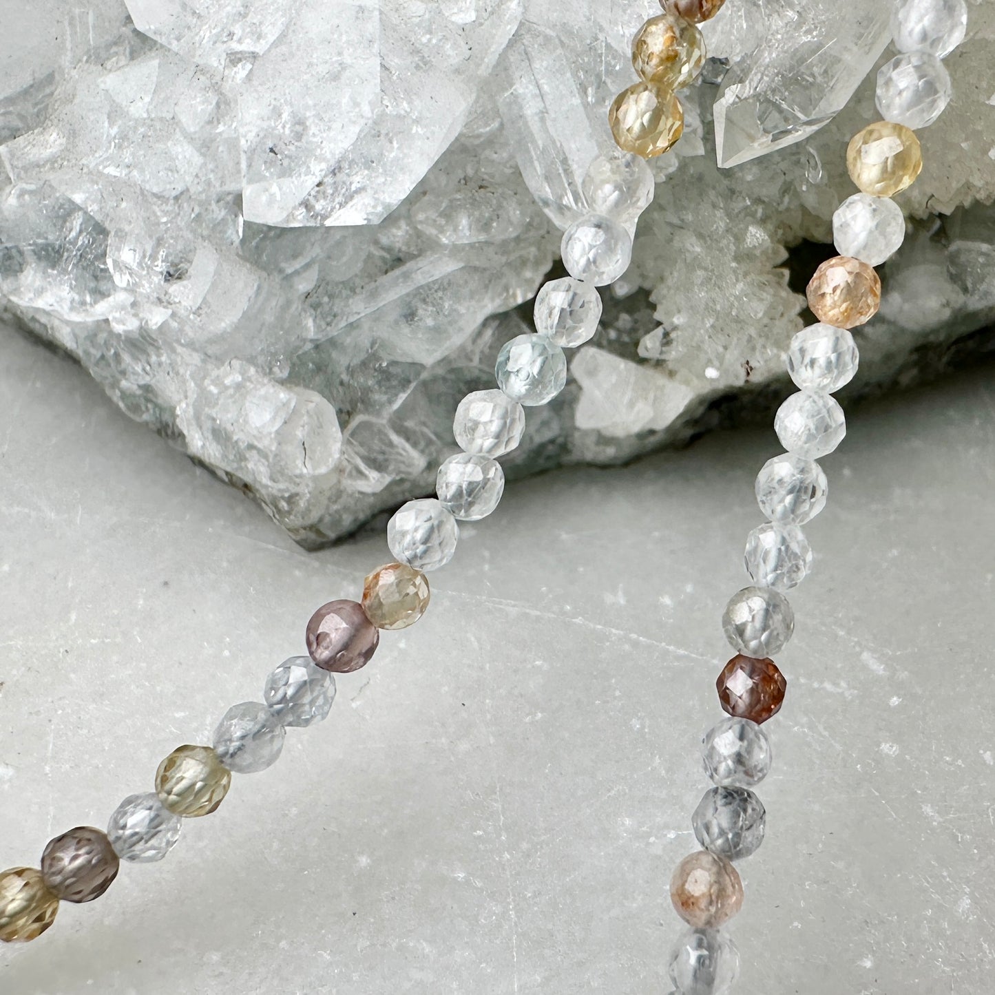 Natural Zircon Necklace | Sterling Silver
