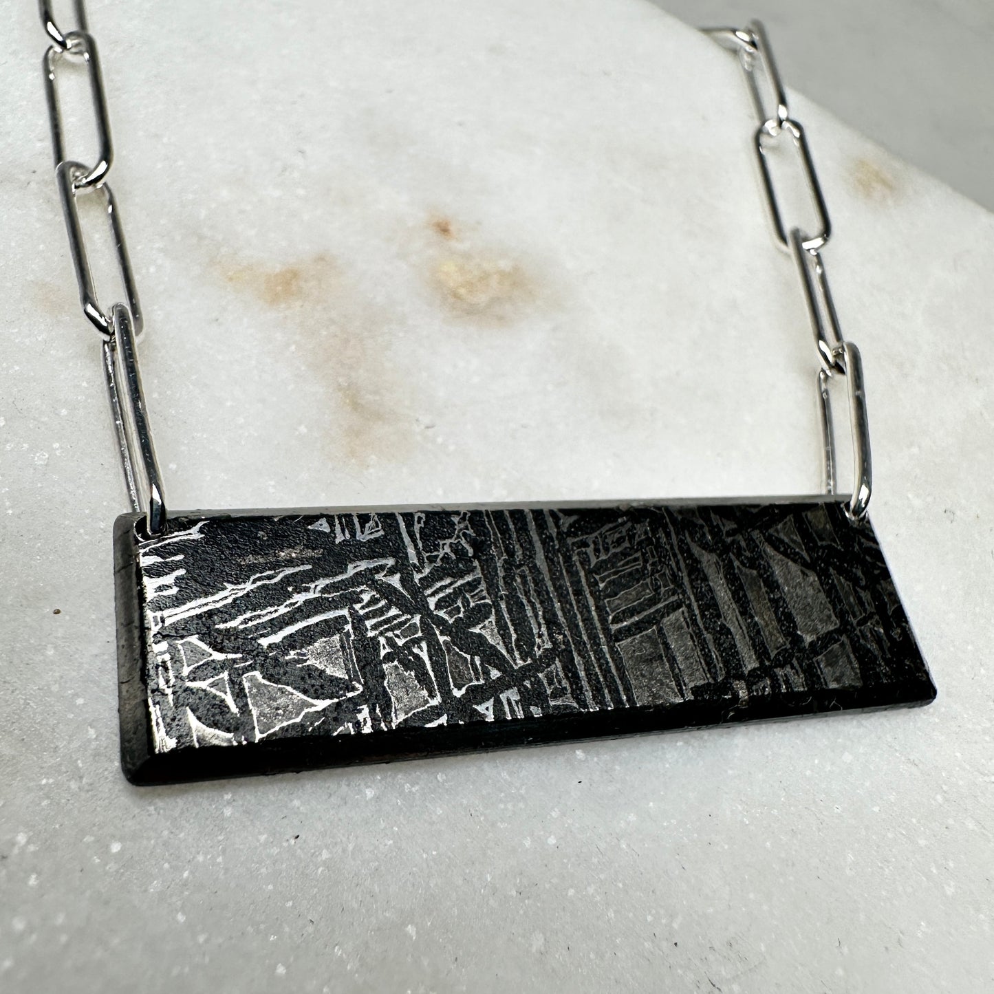 Aletay Meteorite Necklace | Sterling Silver