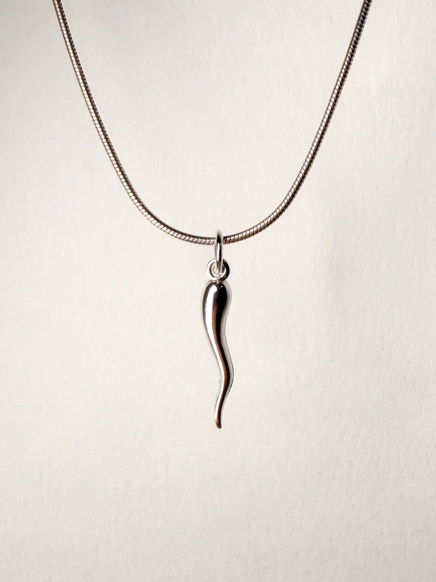 Cornicello Italian Horn Charm | Sterling Silver