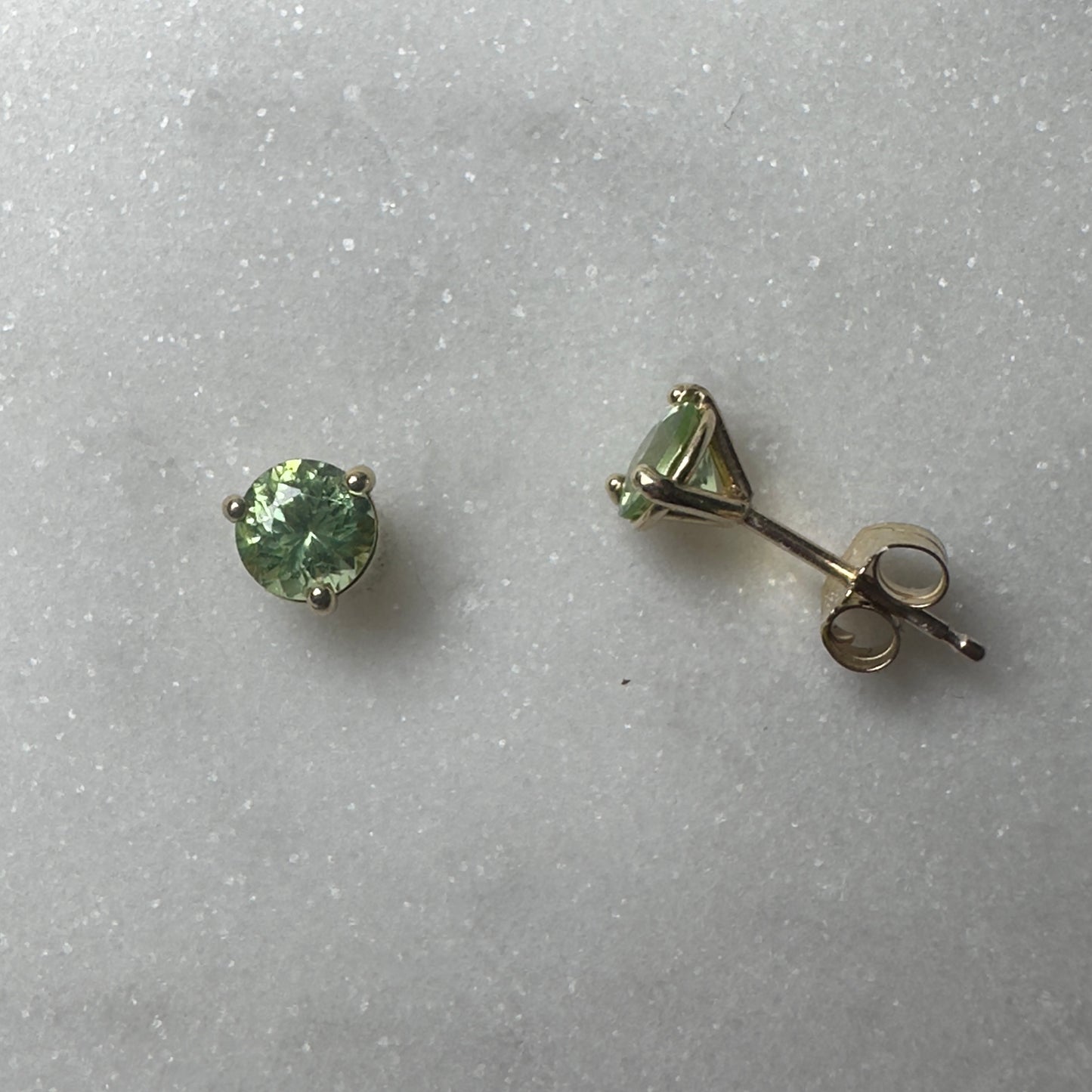 Peridot Stud Earrings