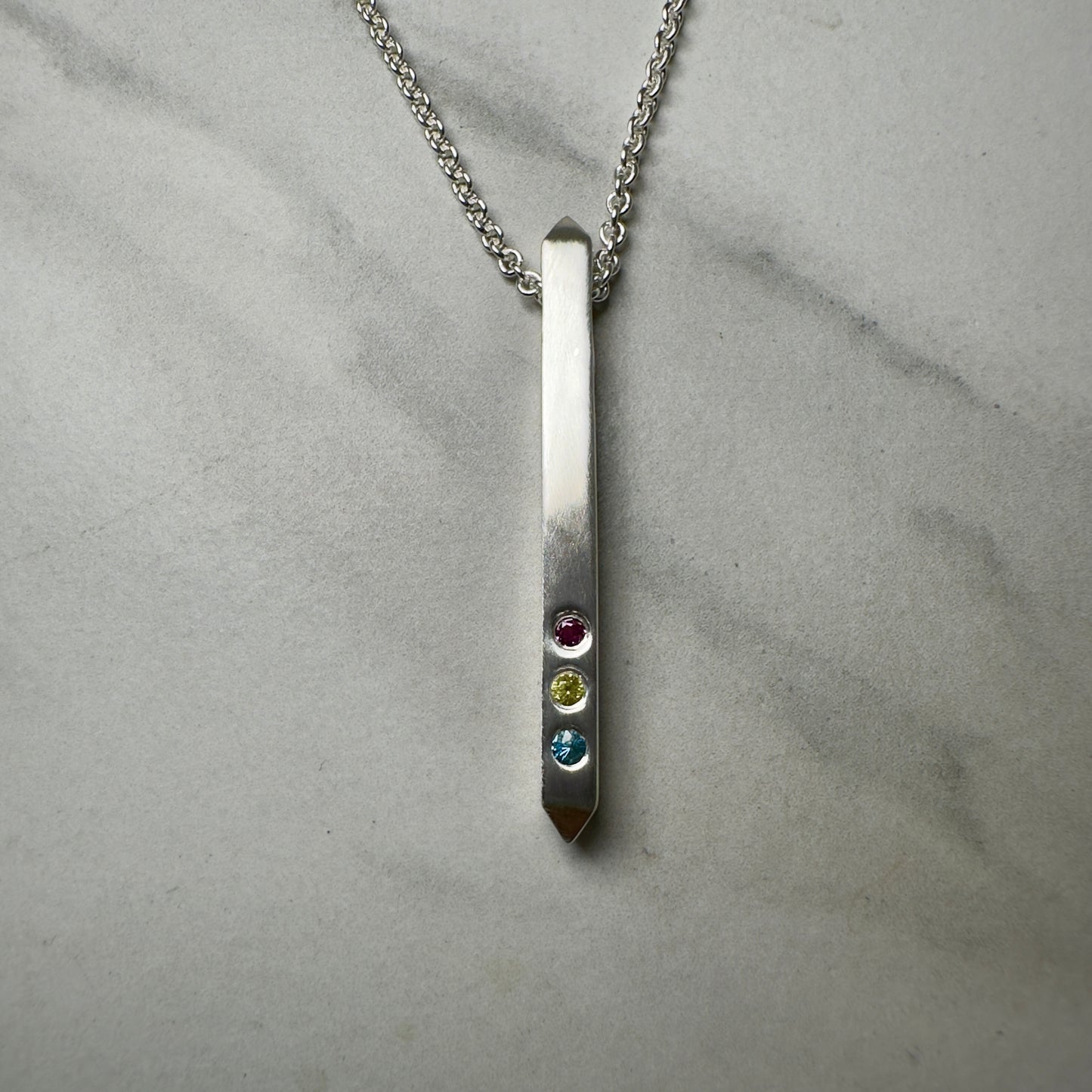 Pansexual Bar Pendant