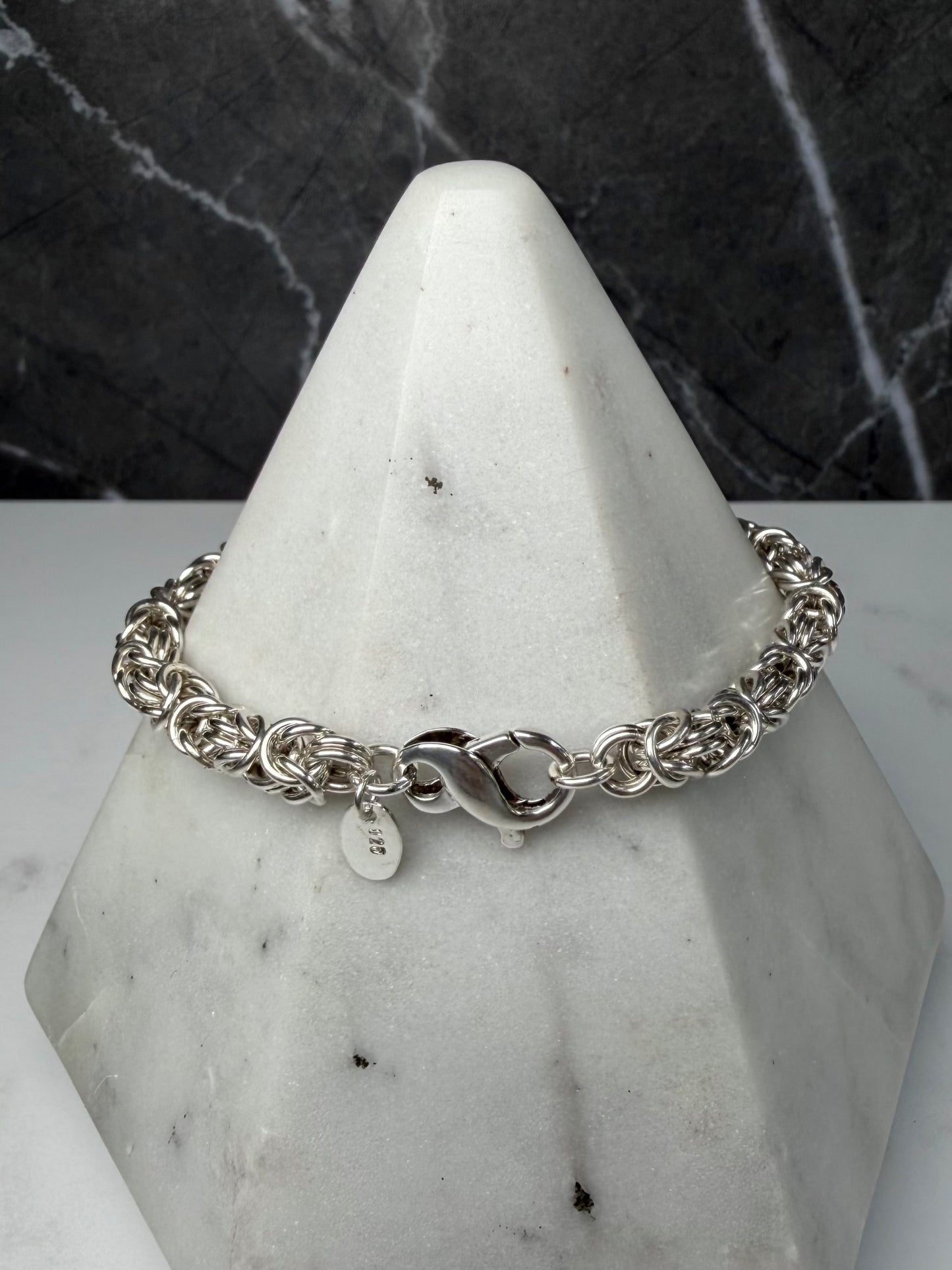 Round Byzantine Chain Bracelet | Sterling Silver | LUX FORGE Legacy Collection