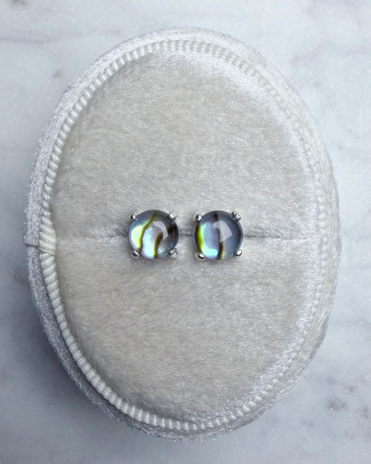 Abalone Stud Earrings | Sterling Silver