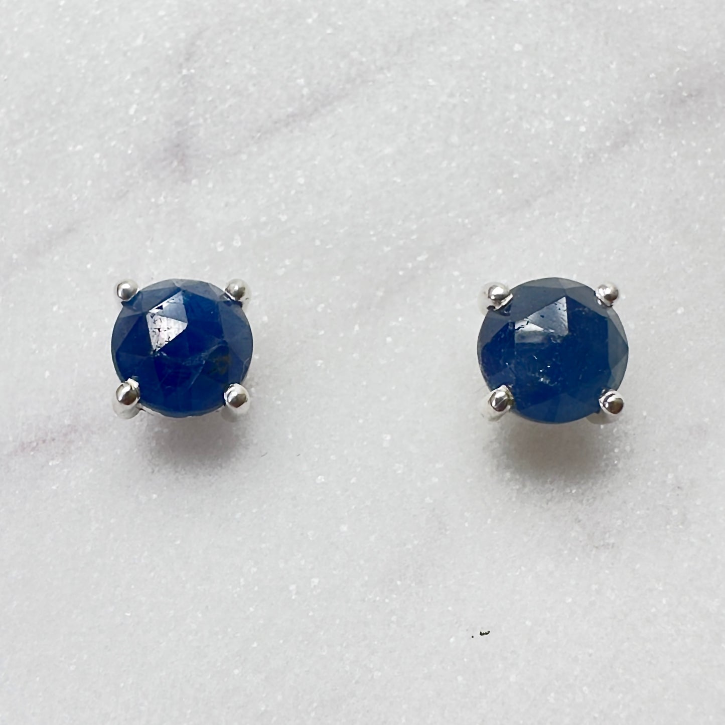 Gemstone Stud Earrings: 4 Prong Settings