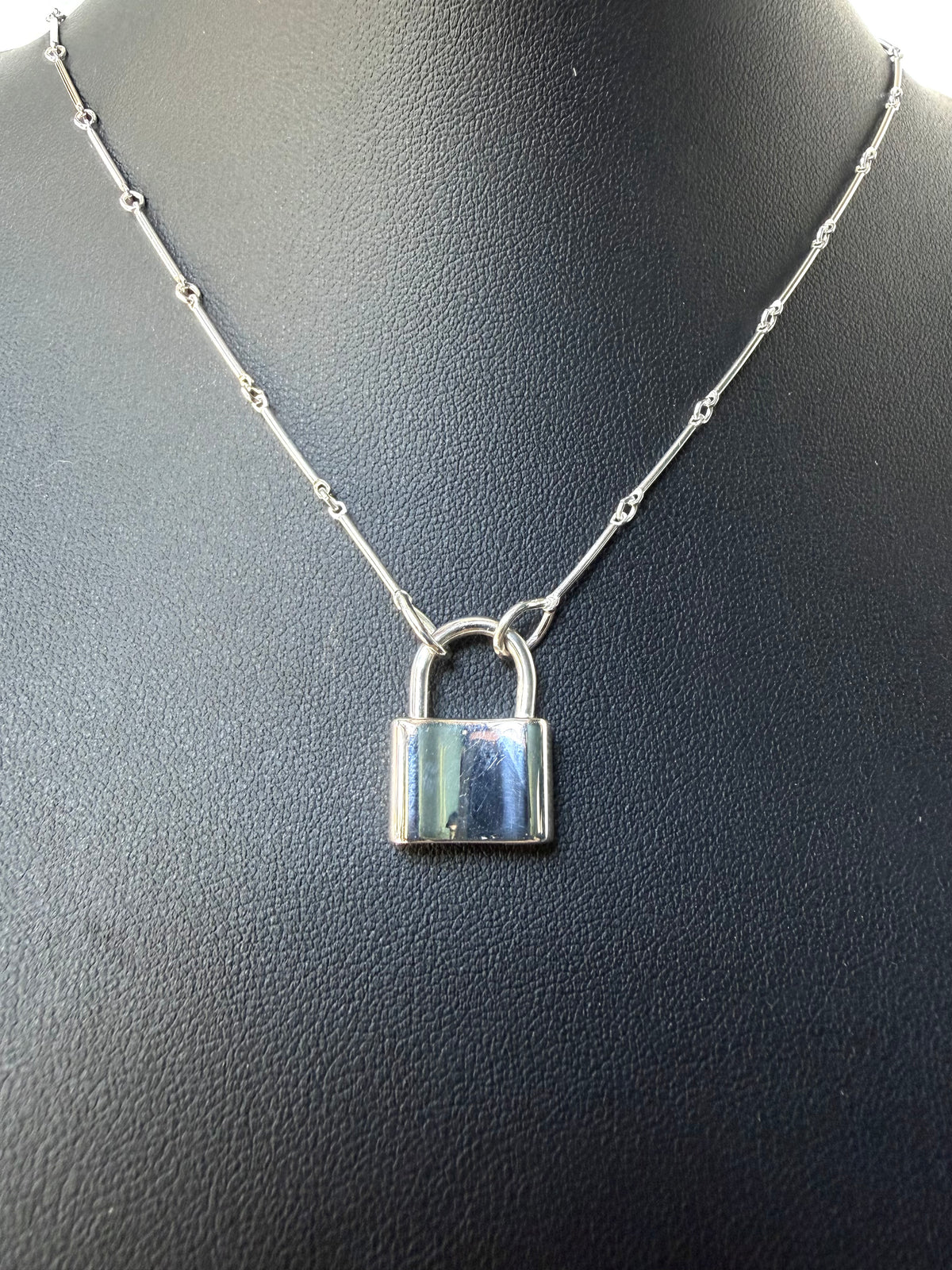 Padlock Necklace | Sterling Silver